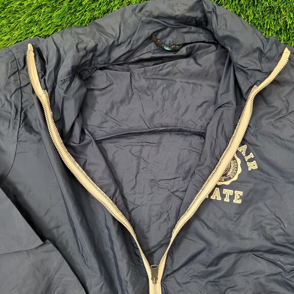 Vintage 50s Champion Montclair State College Jacket XL 25x26 Blue Windbreaker - Picture 12 of 16